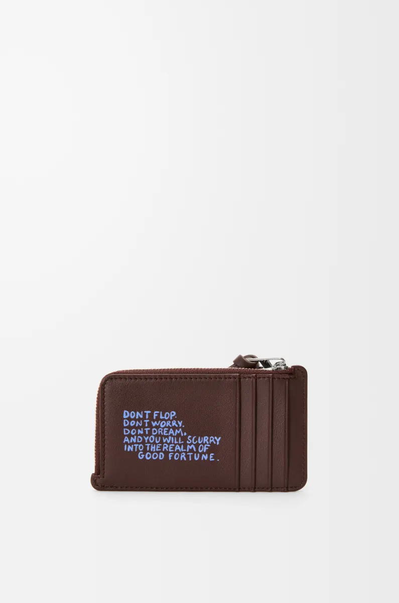 经典牛皮革 Cats 硬币卡包