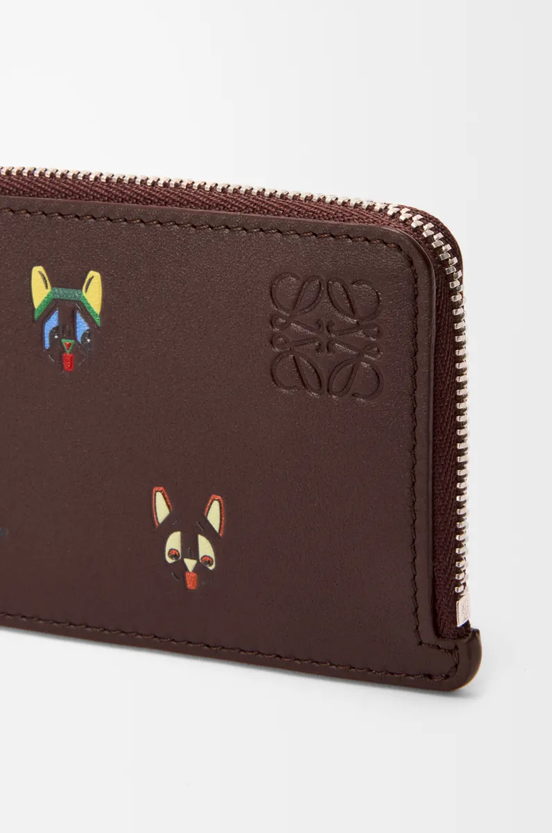 经典牛皮革 Cats 硬币卡包