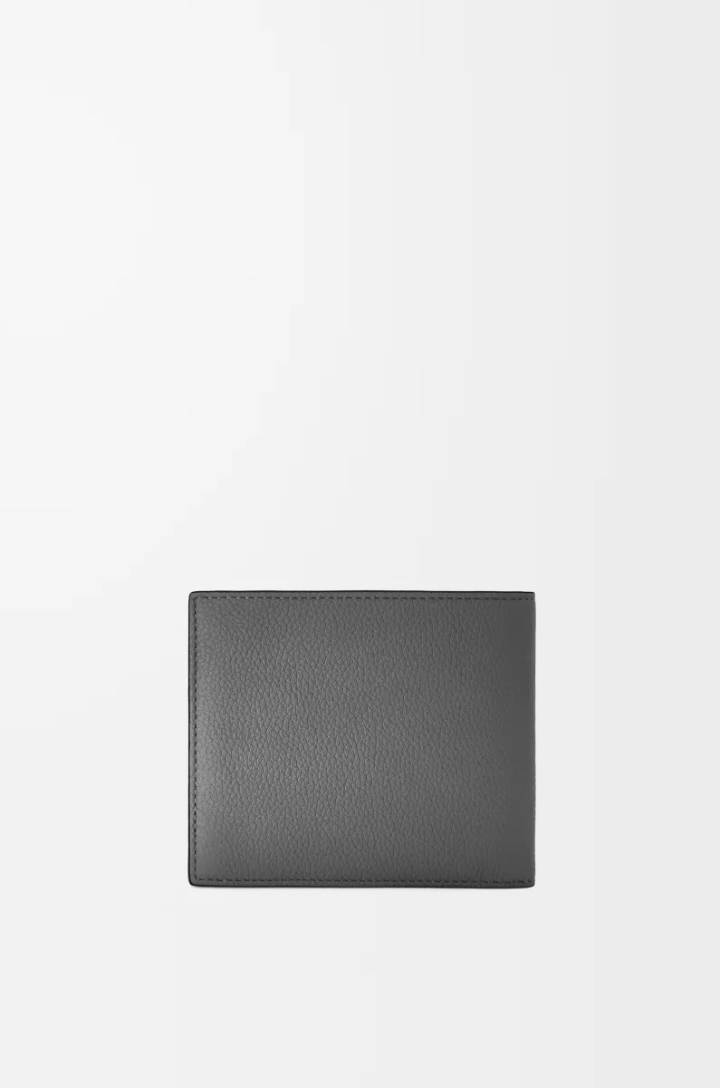 柔软粒面牛皮革双折钱包