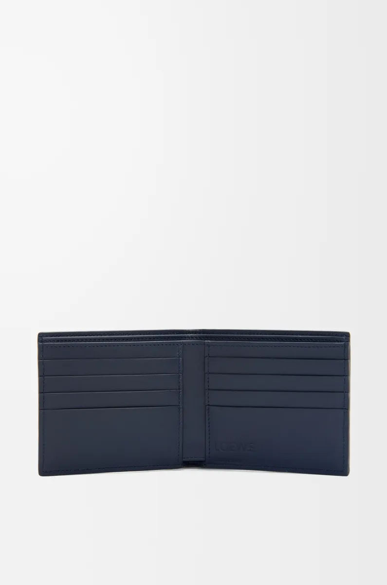 柔软粒面牛皮革双折钱包