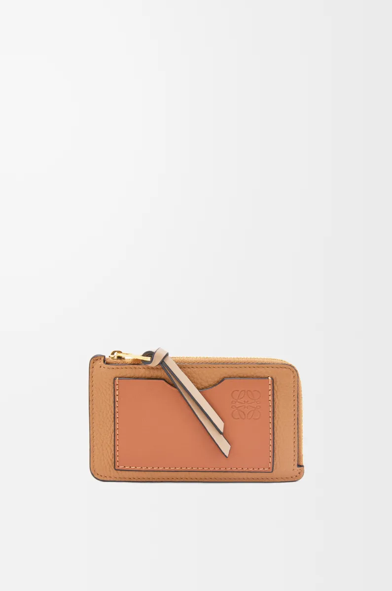 柔软粒面牛皮革硬币卡包