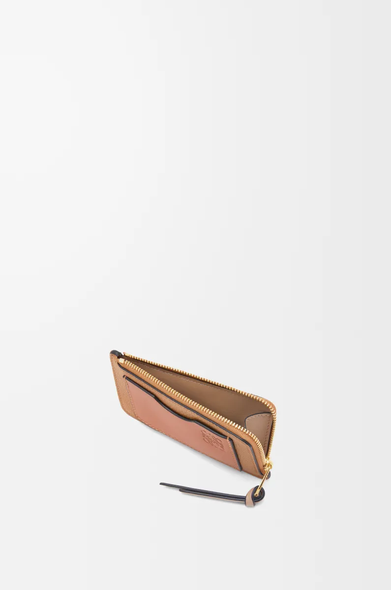 柔软粒面牛皮革硬币卡包