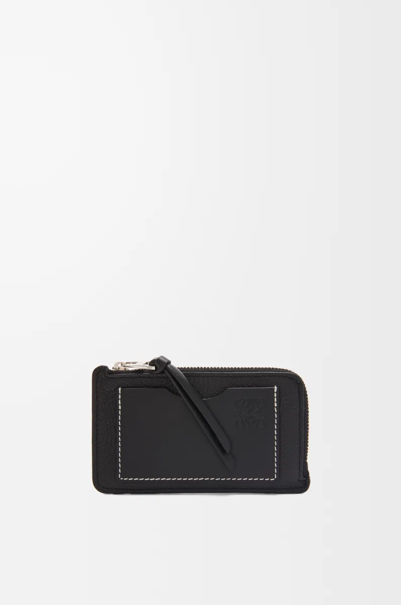 柔软粒面牛皮革硬币卡包