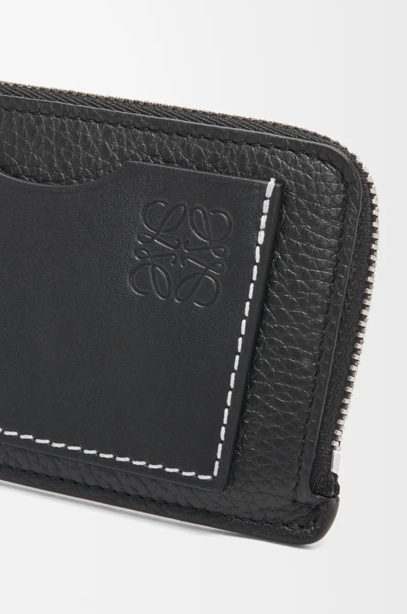 柔软粒面牛皮革硬币卡包