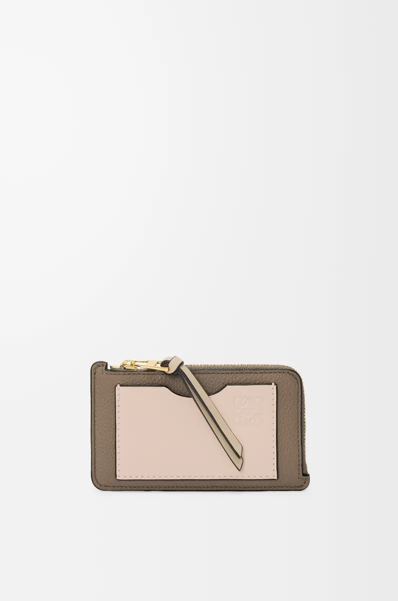 柔软粒面牛皮革硬币卡包