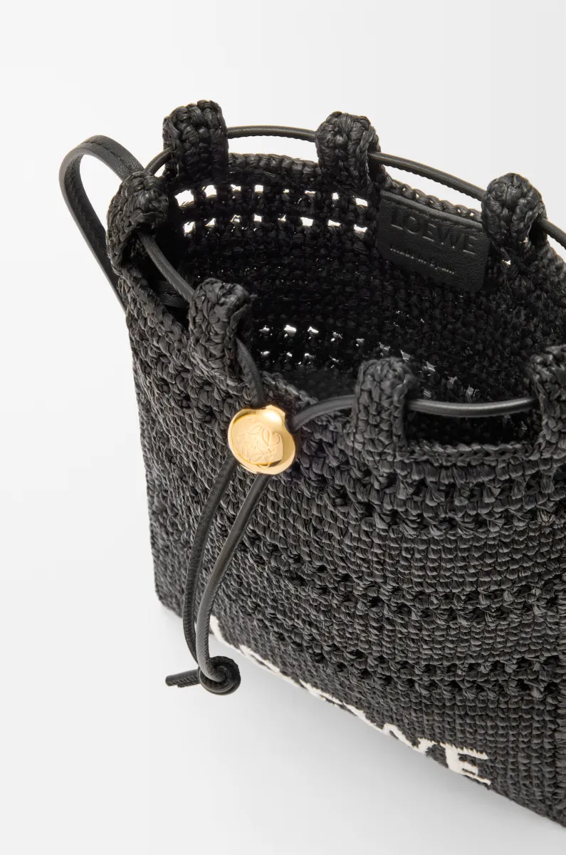 拉菲草抽绳小袋 