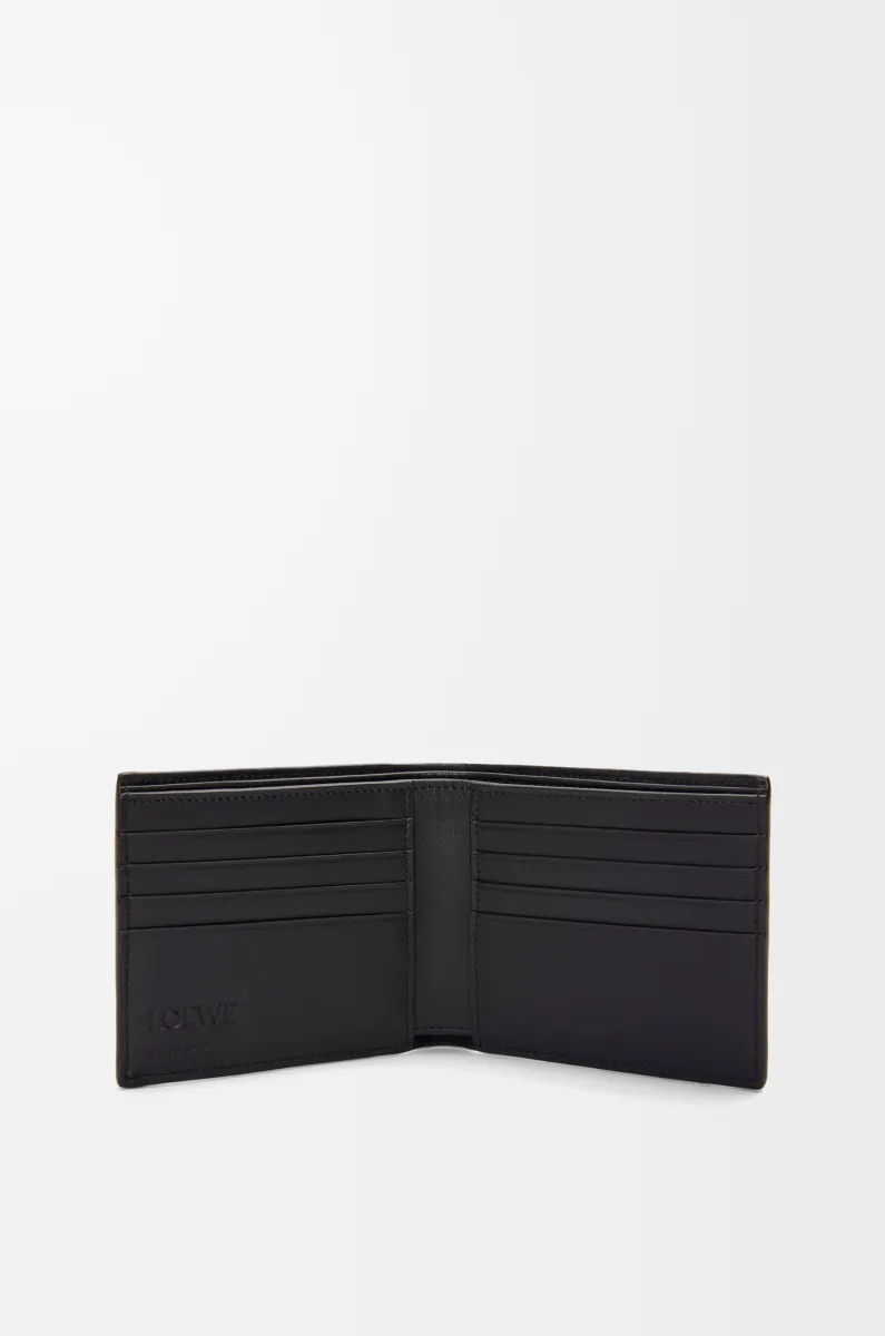 纹理感经典牛皮革双折钱包