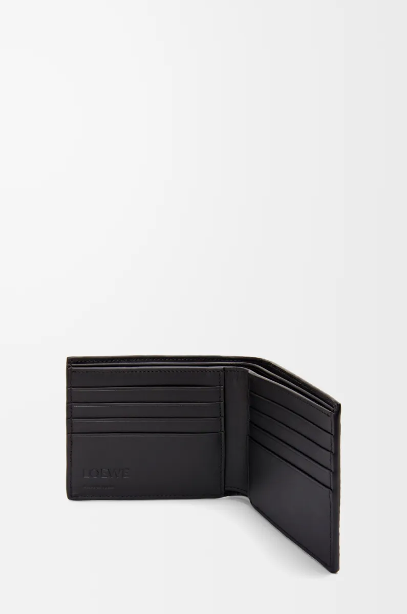 纹理感经典牛皮革双折钱包