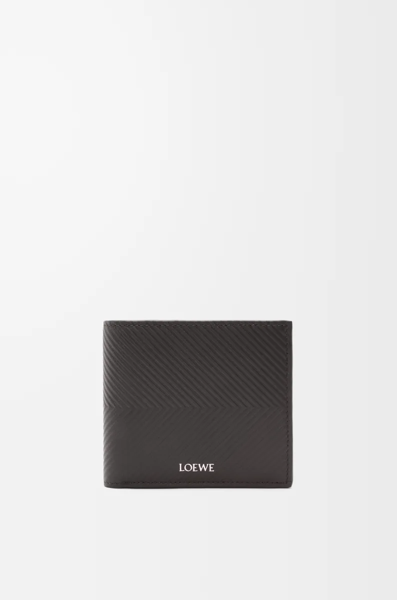 纹理感经典牛皮革双折钱包