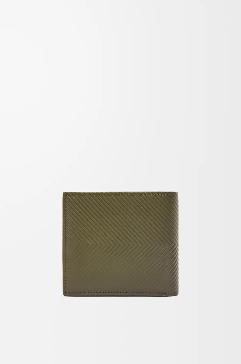 纹理感经典牛皮革双折钱包