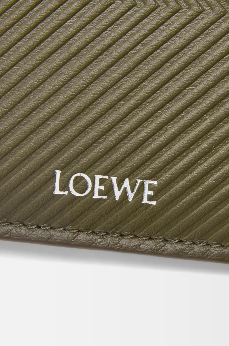 纹理感经典牛皮革双折钱包