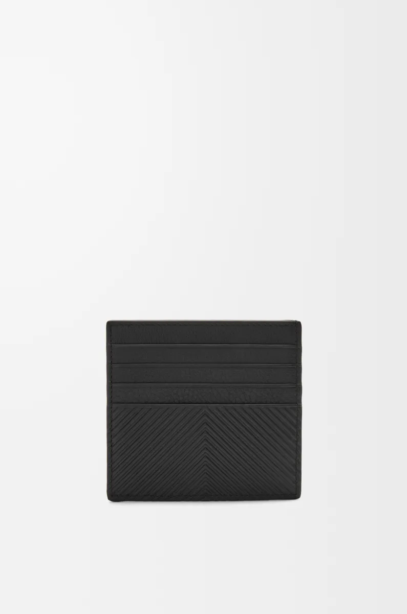 纹理感经典牛皮革开放式卡包