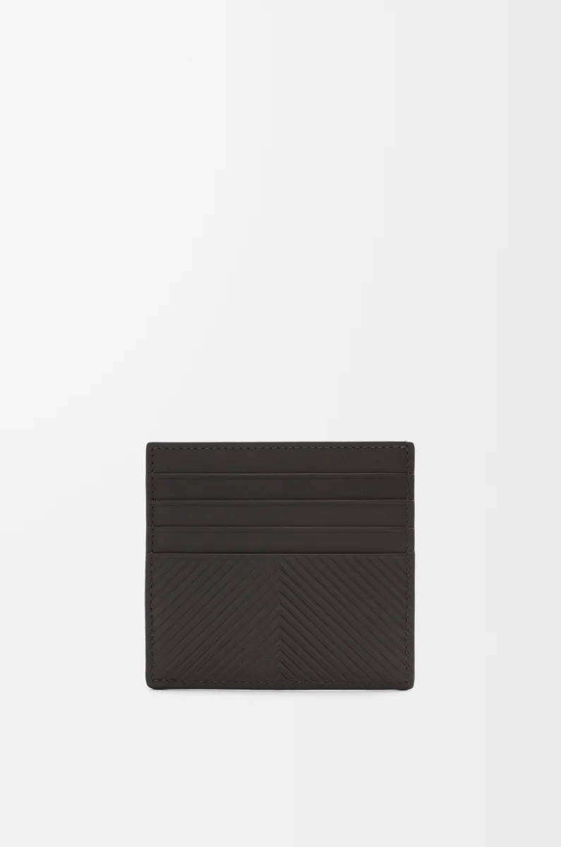 纹理感经典牛皮革开放式卡包