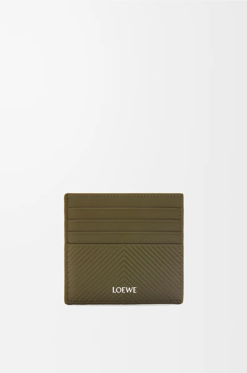 纹理感经典牛皮革开放式卡包