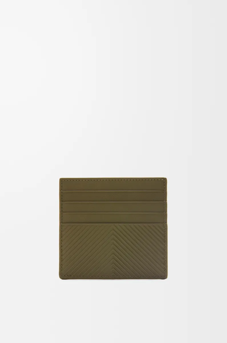 纹理感经典牛皮革开放式卡包