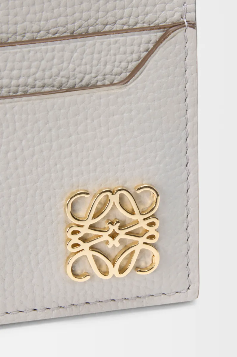 鹅卵石纹牛皮革 Anagram 扁平卡包