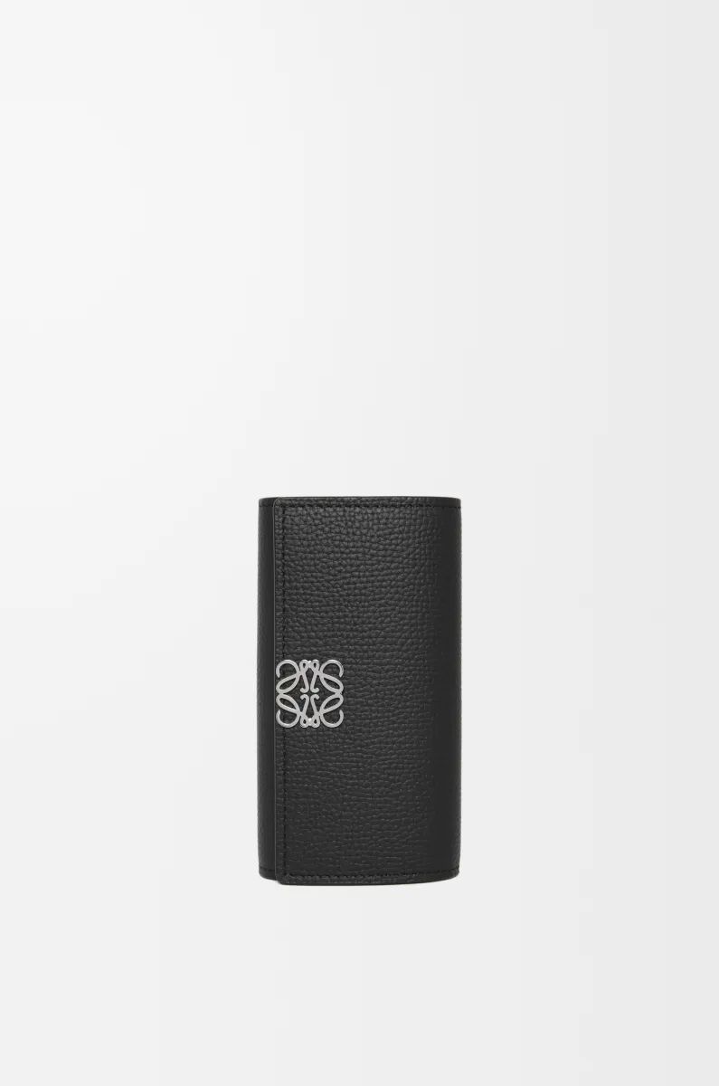 鹅卵石纹牛皮革 Anagram 钥匙包