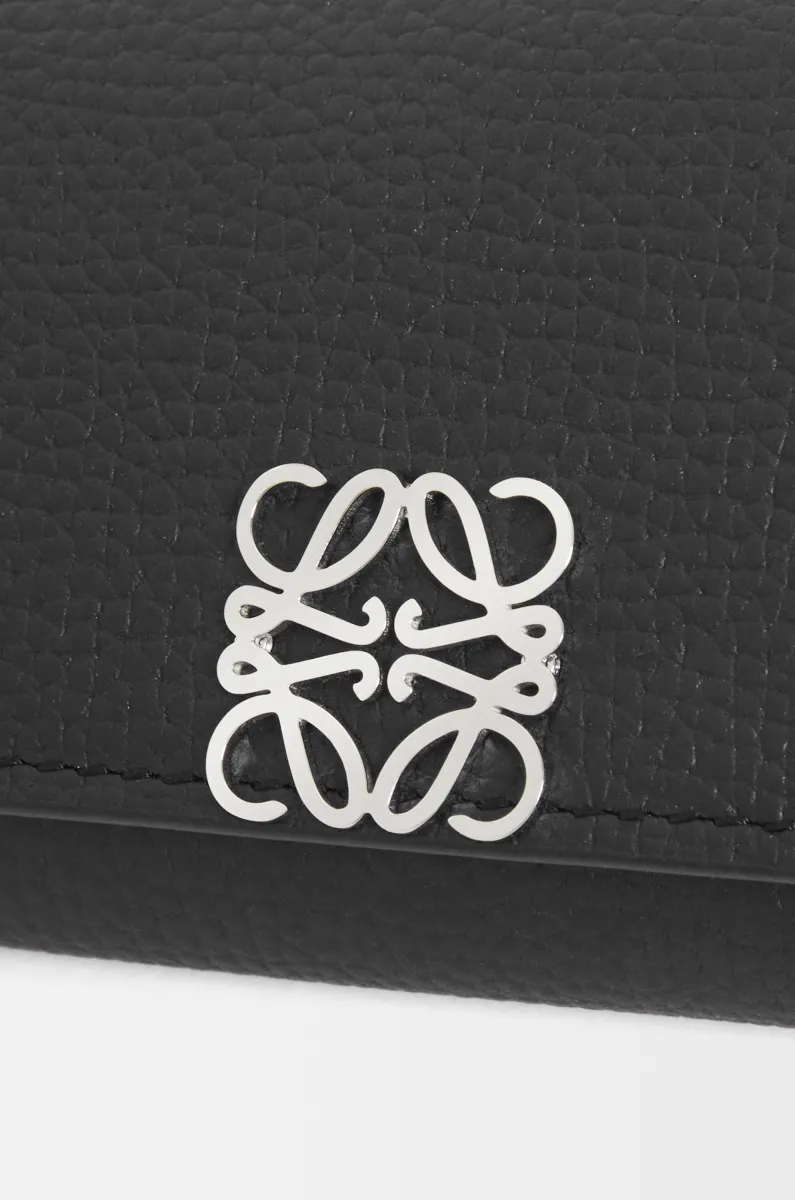 鹅卵石纹牛皮革 Anagram 钥匙包