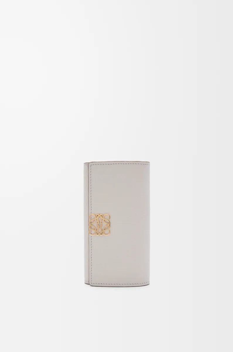 鹅卵石纹牛皮革 Anagram 钥匙包