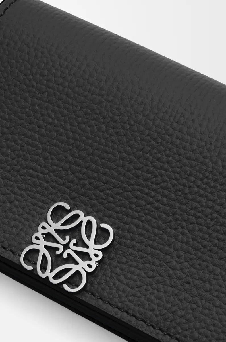 鹅卵石纹牛皮革 Anagram 名片夹