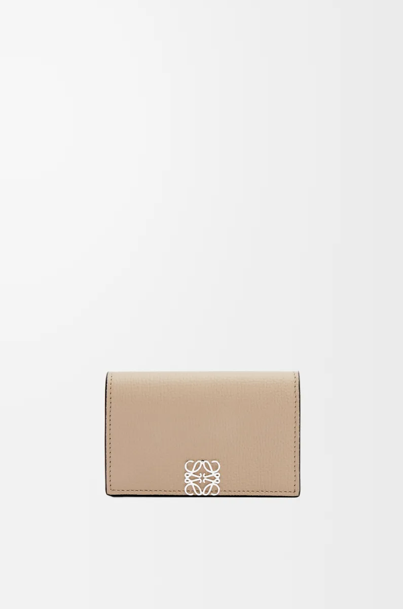 鹅卵石纹牛皮革 Anagram 名片夹