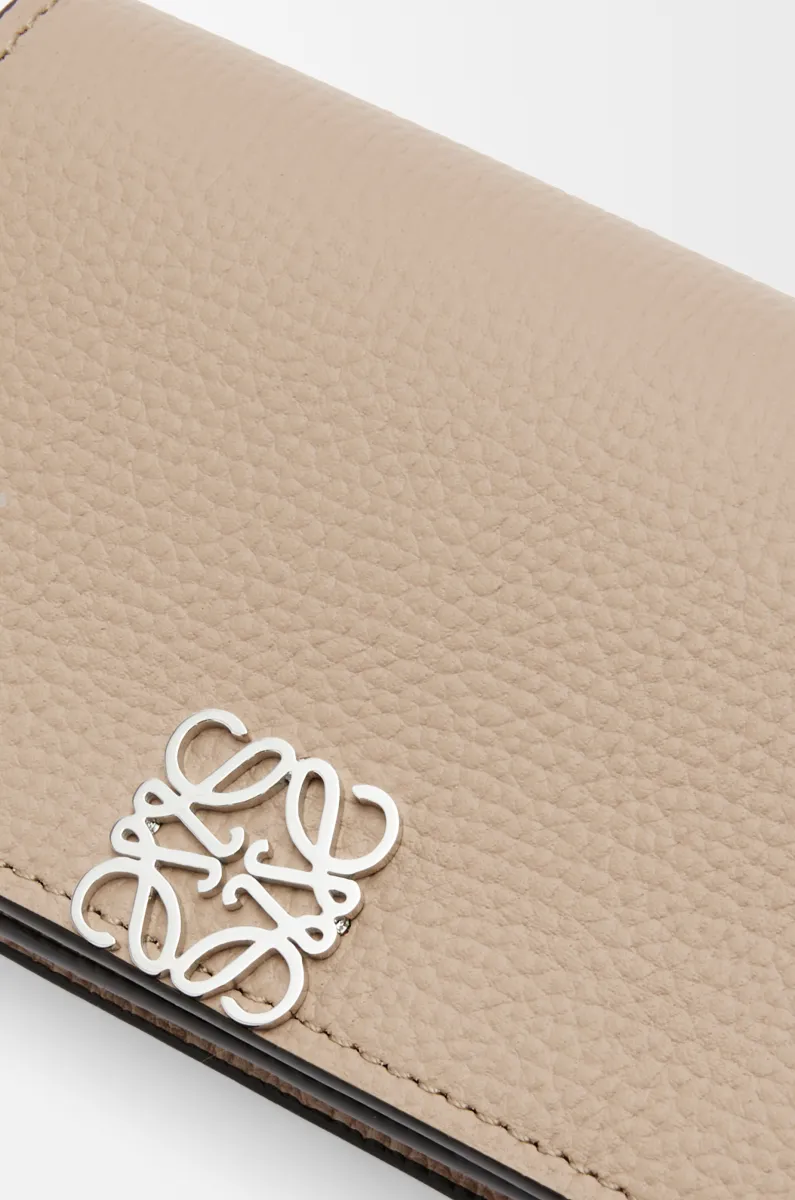 鹅卵石纹牛皮革 Anagram 名片夹