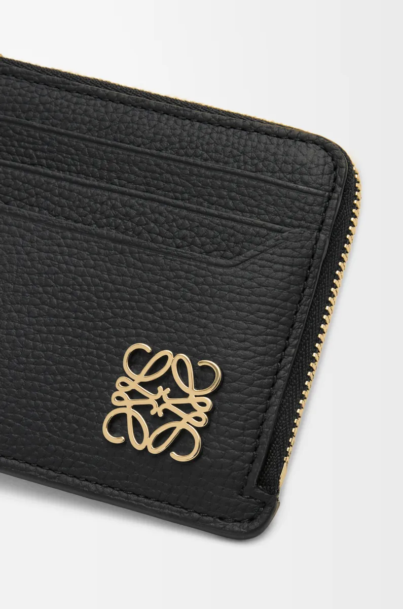 鹅卵石纹牛皮革 Anagram 方形硬币卡包