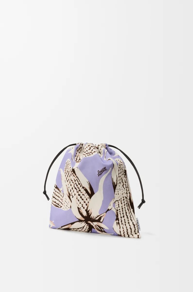 小号帆布玉米抽绳手拿包