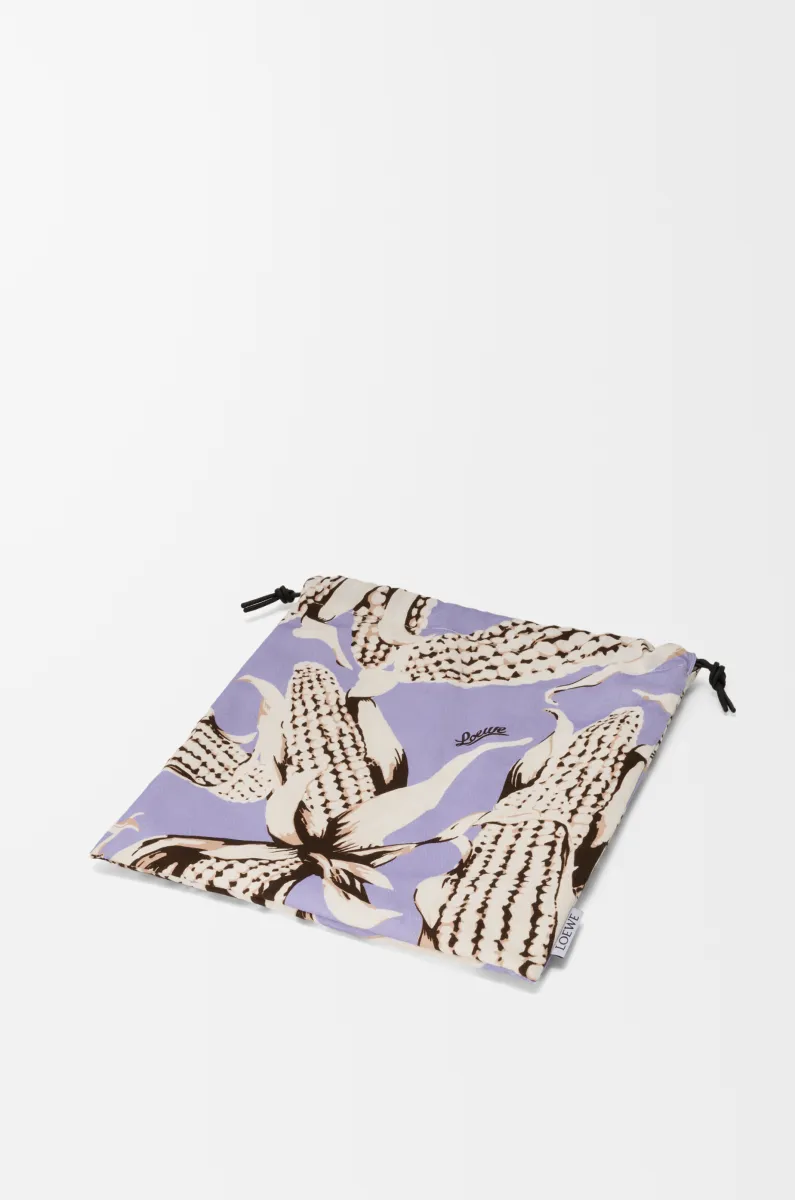 小号帆布玉米抽绳手拿包