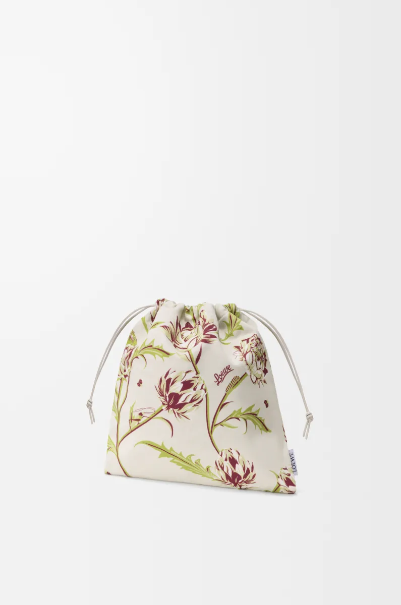 小号帆布洋蓟抽绳手拿包