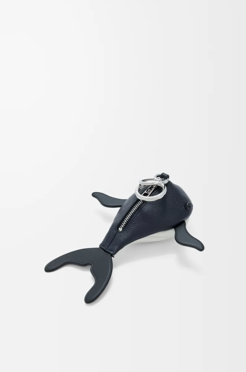 经典牛皮革鲸鱼挂饰