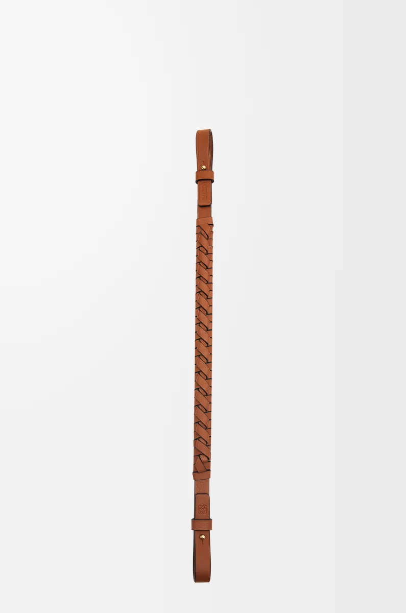 经典牛皮革螺旋编织带