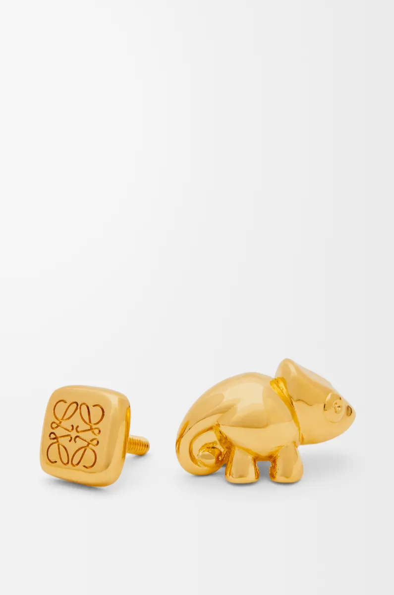 黄铜变色龙别针