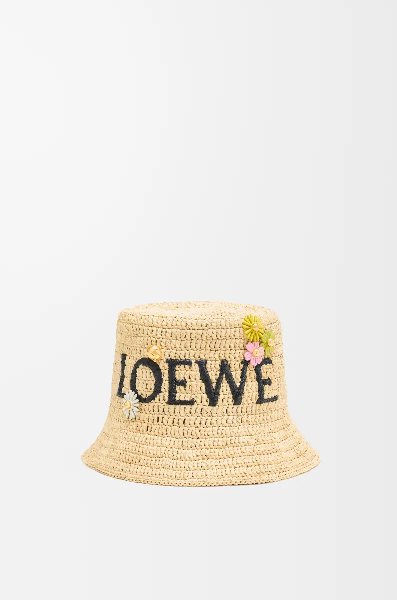 牛皮革花卉别针