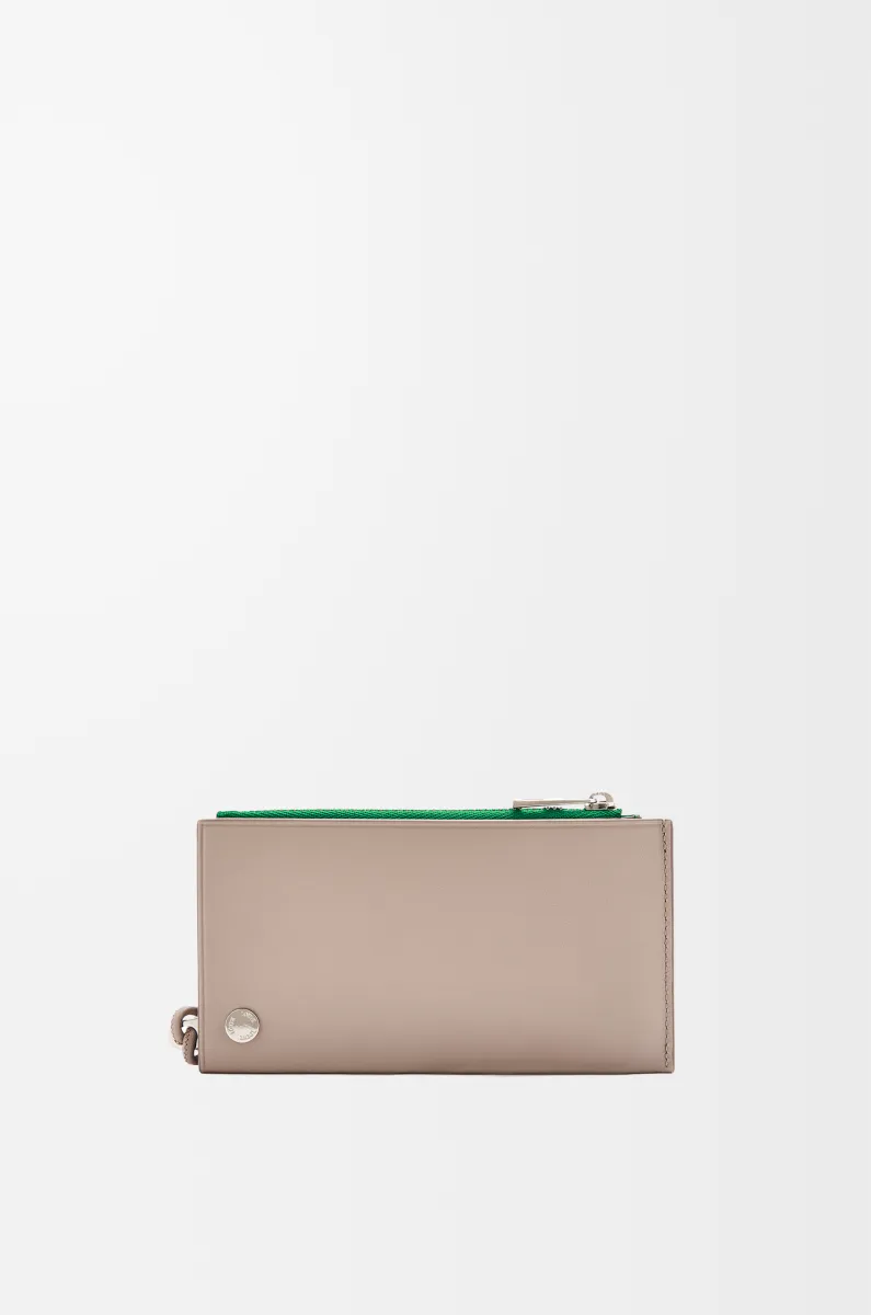 亮面纳帕牛皮革 Pebble Slider 硬币卡包