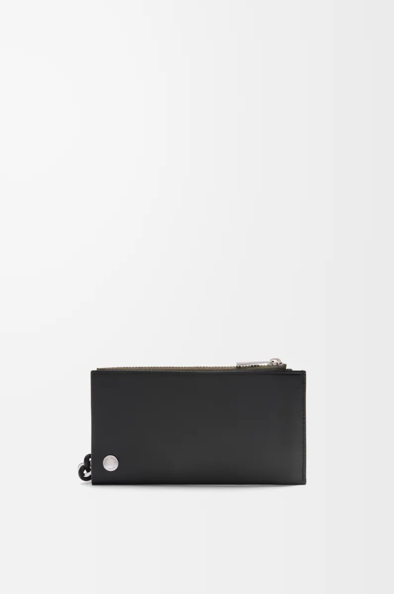 亮面纳帕牛皮革 Pebble Slider 硬币卡包