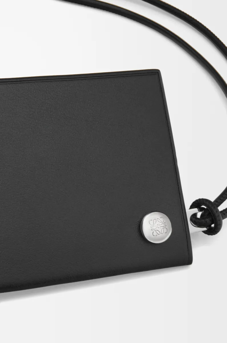 亮面纳帕牛皮革 Pebble Slider 硬币卡包