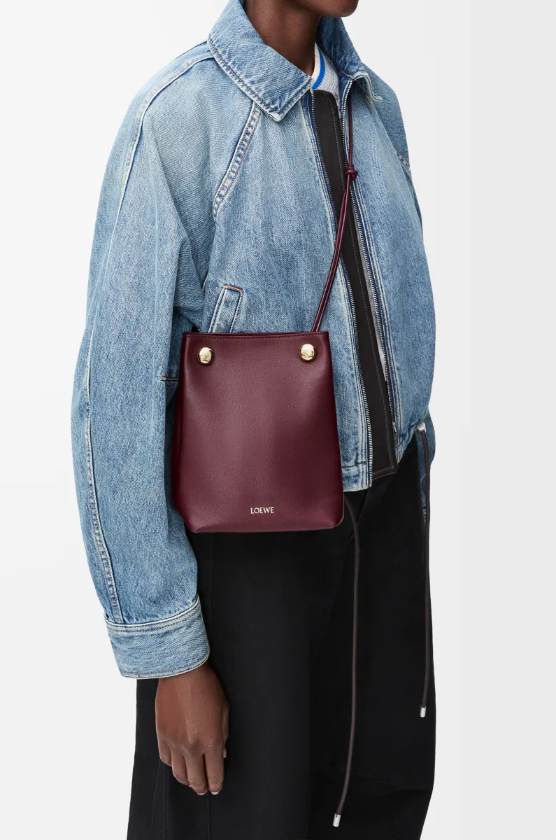 光滑牛皮革 Pebble 小袋