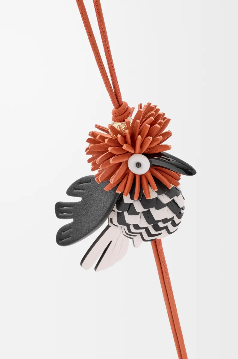 经典牛皮革戴胜鸟挂饰