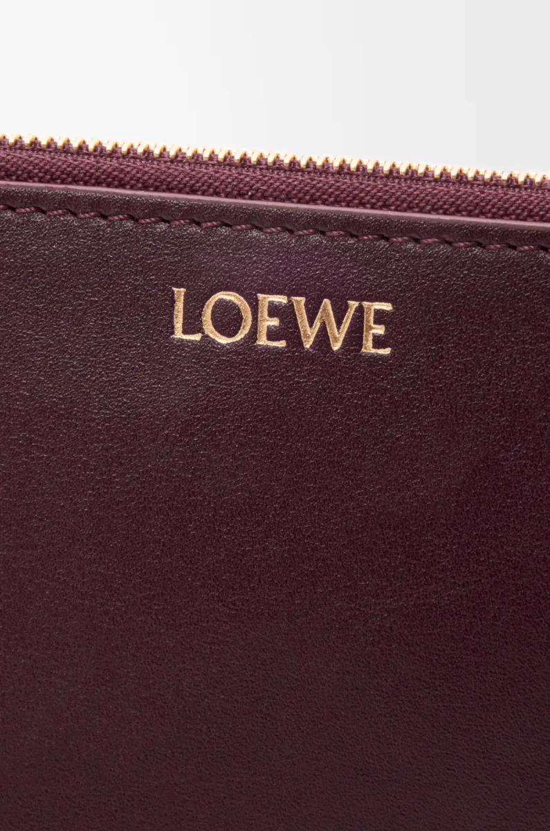 亮面纳帕牛皮革绳结硬币卡包