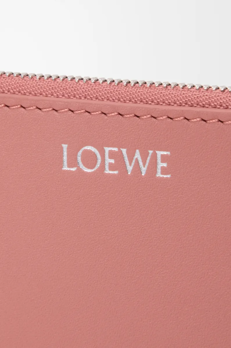 亮面纳帕牛皮革绳结硬币卡包