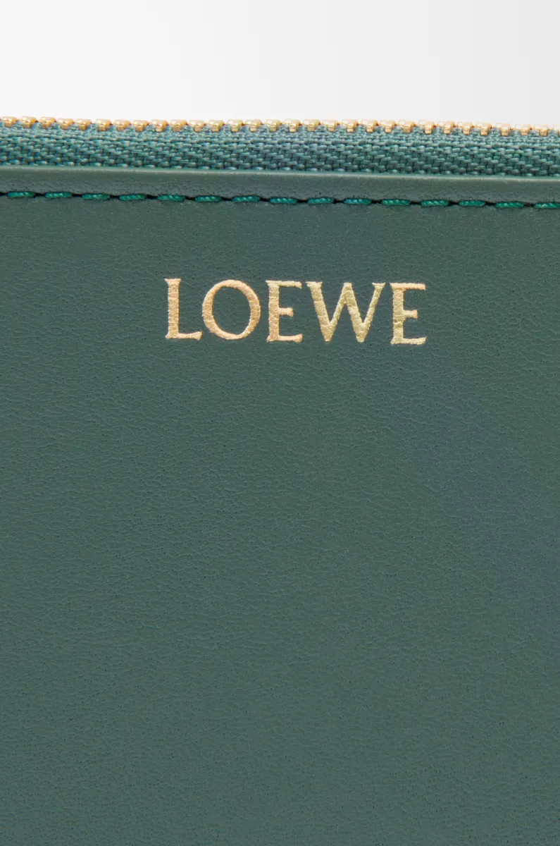 亮面纳帕牛皮革绳结硬币卡包