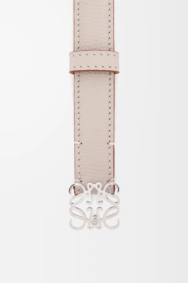 鹅卵石纹牛皮革 Anagram 腰带