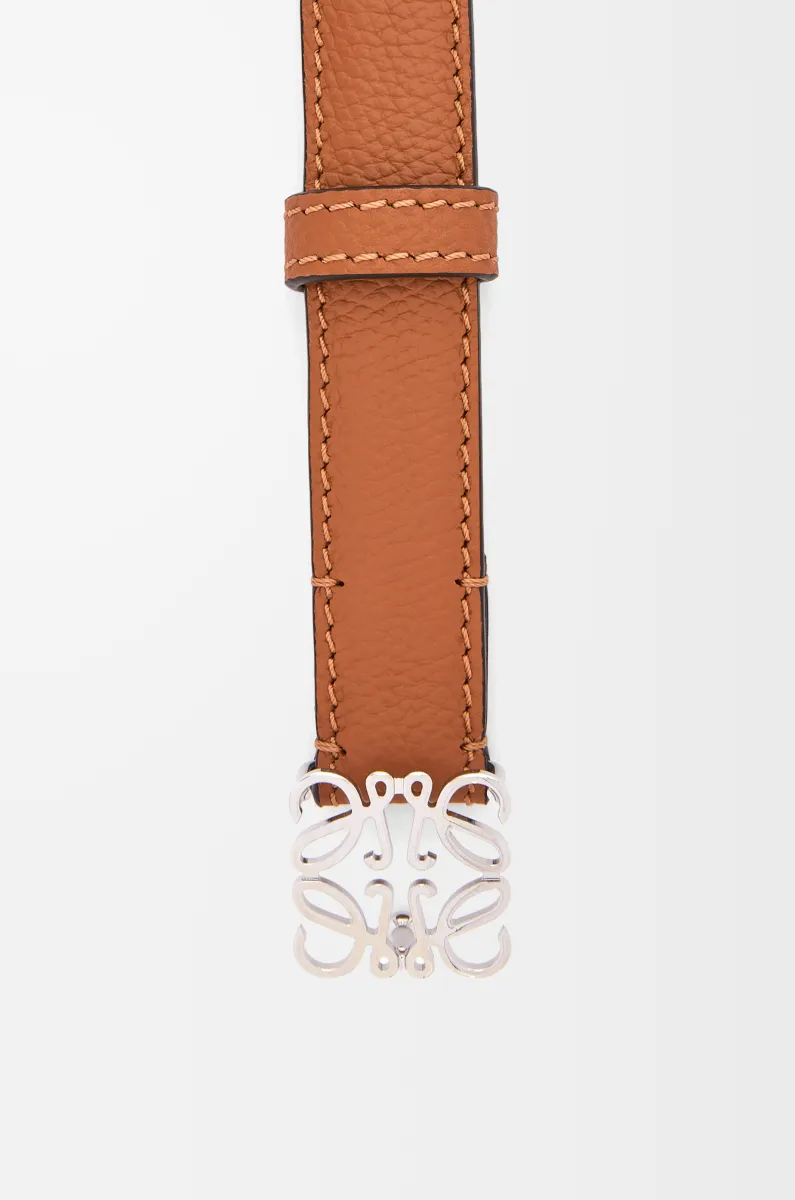 鹅卵石纹牛皮革 Anagram 腰带