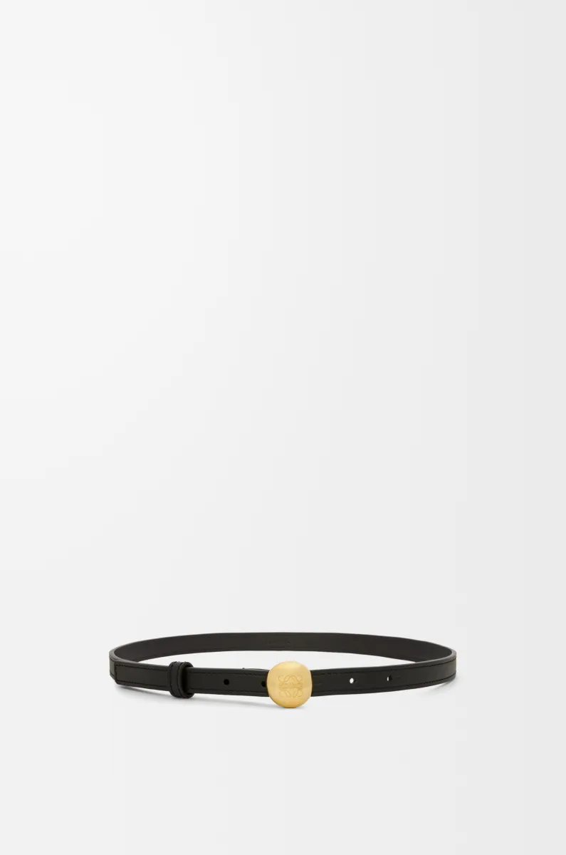 光滑牛皮革 Pebble 腰带