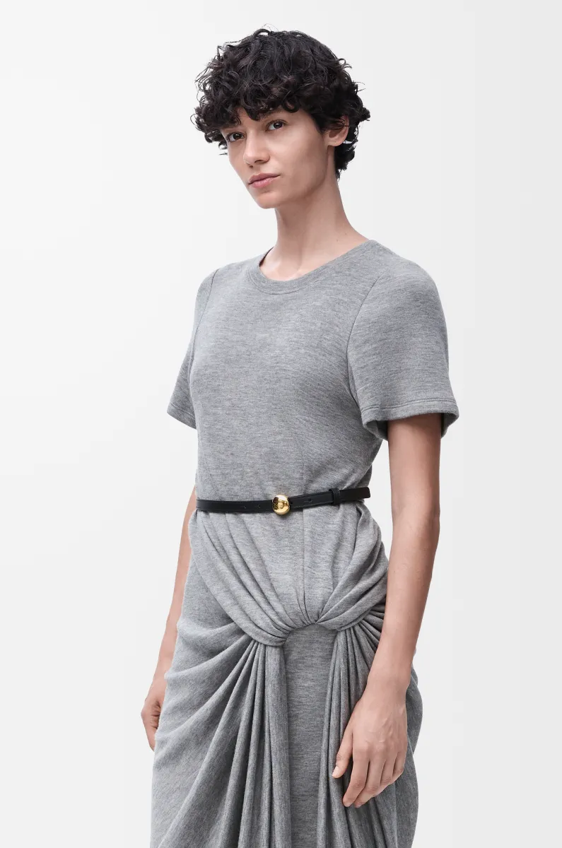 光滑牛皮革 Pebble 腰带