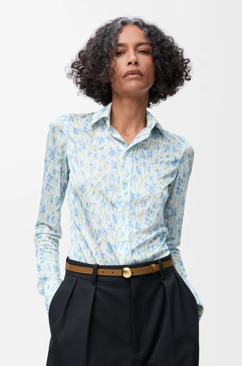 光滑牛皮革 Pebble 腰带