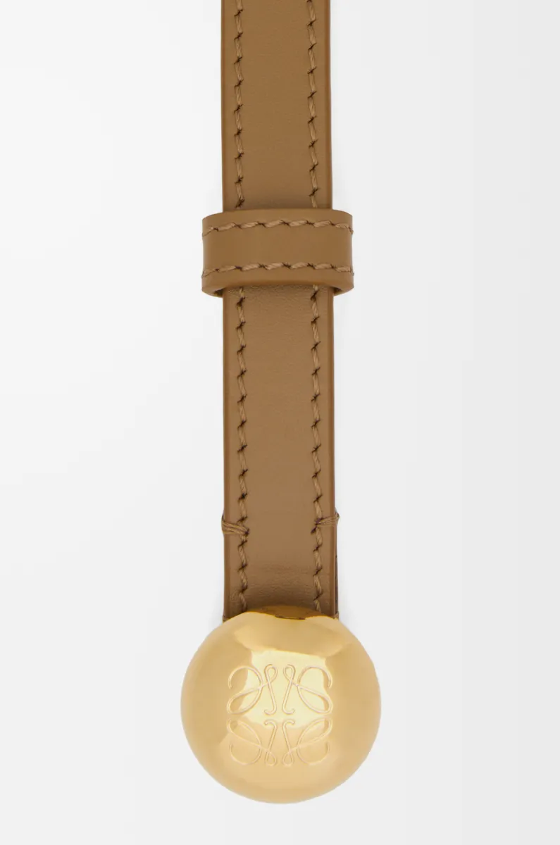 光滑牛皮革 Pebble 腰带