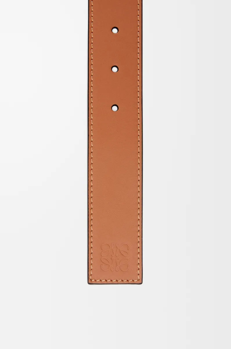 光滑牛皮革滚筒针扣腰带