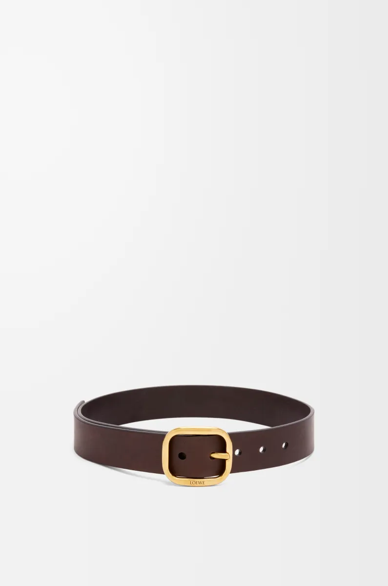 经典牛皮革柔软腰带 